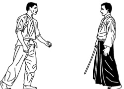 Урок 31 Гяку ханми кататэ тори иккё с мечом